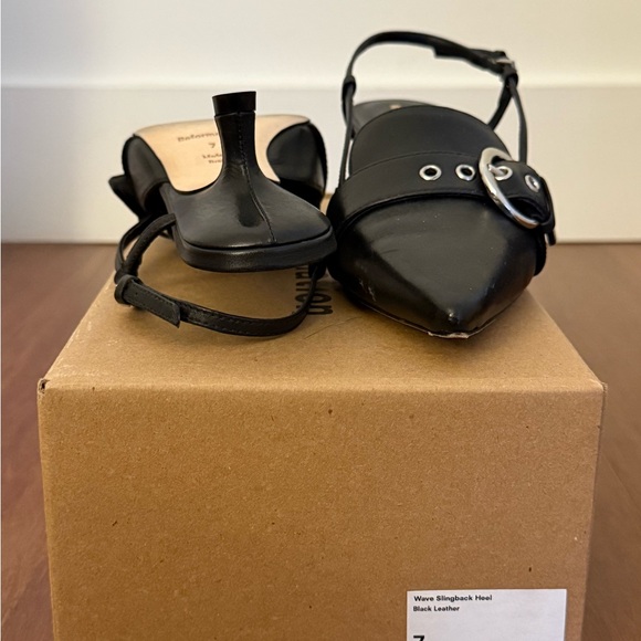 Reformation Wave Slingback Heels - Picture 2 of 3